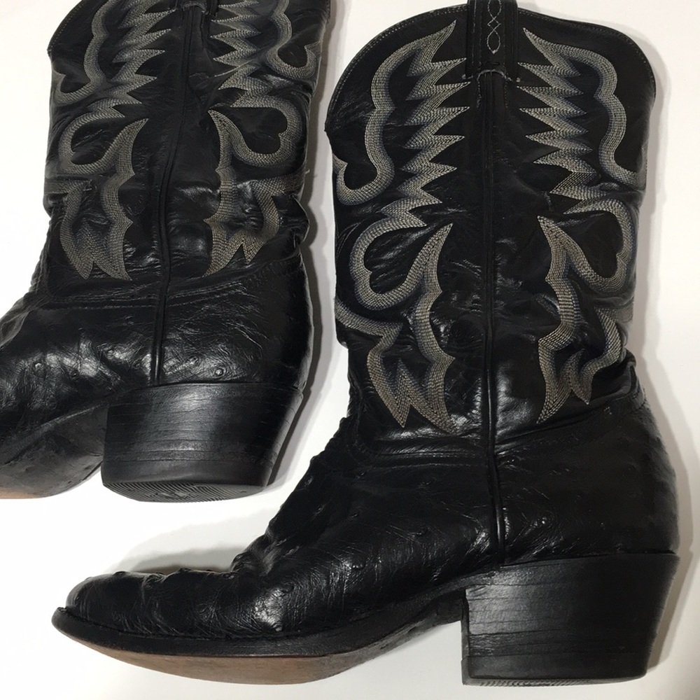 Black boot Tony Lama 8.5 wide Men